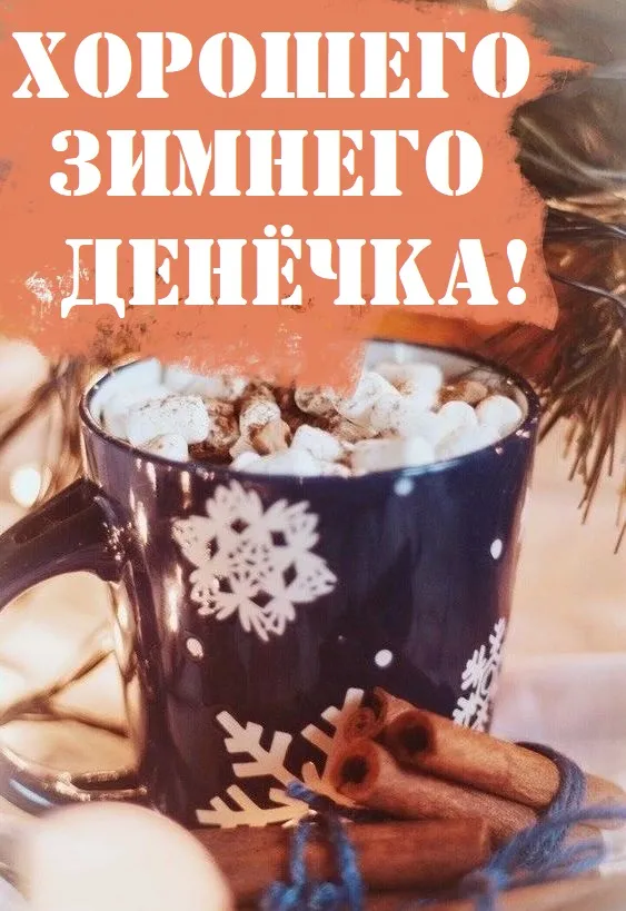 С Добрым зимним днем. Красивые картинки с пожеланием хорошего зимнего дня