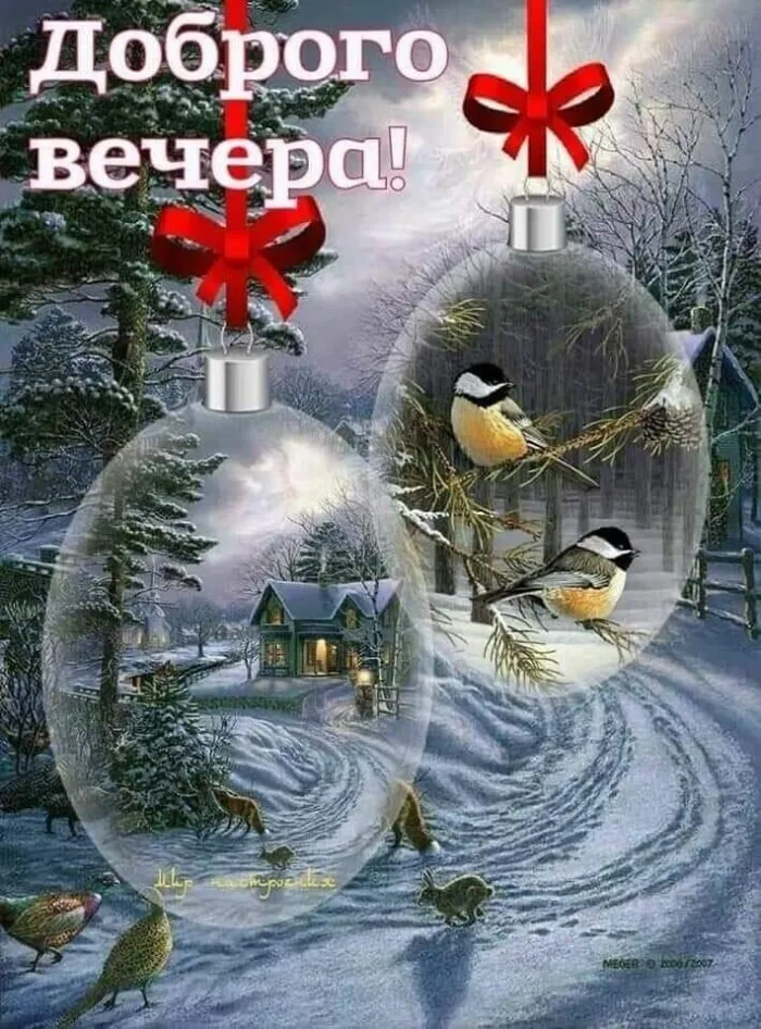 Красивые картинки "Добрый зимний вечер". Красивые картинки с пожеланием доброго зимнего вечера
