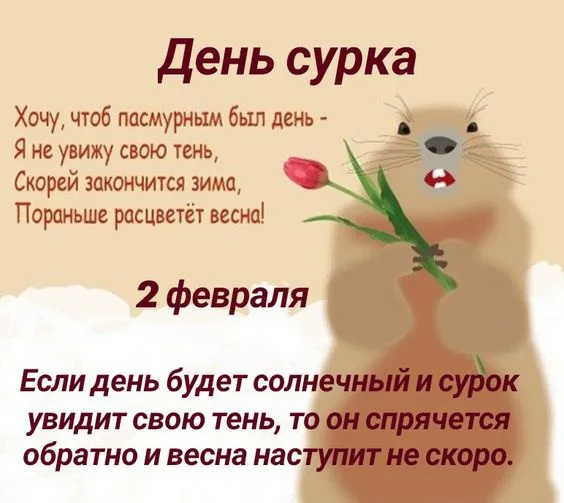 Картинки с Днем сурка. День сурка – картинки с надписями