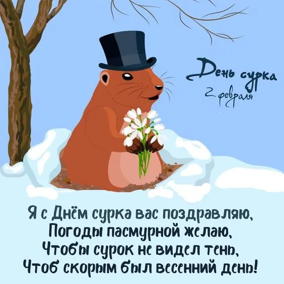 Картинки с Днем сурка. День сурка – картинки с надписями