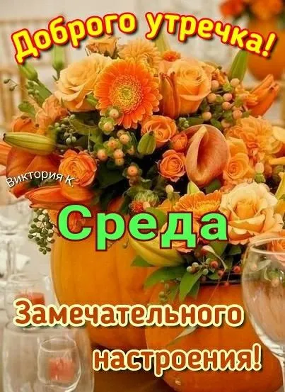 Картинки "Доброе утро среды". Доброе утро среды - картинки с пожеланиями