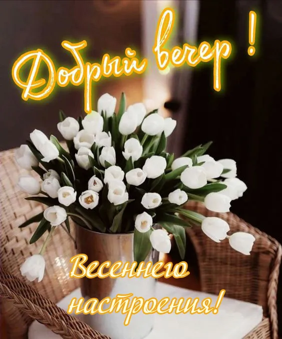 Добрый весенний вечер — красивые картинки. Доброго вечера — красивые весенние картинки