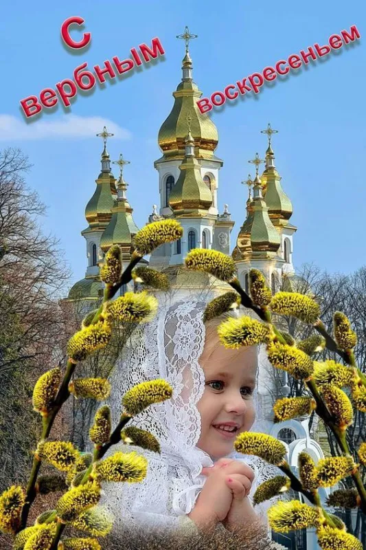 Красивые открытки с Вербным Воскресеньем. Вербное Воскресенье — красивые православные картинки