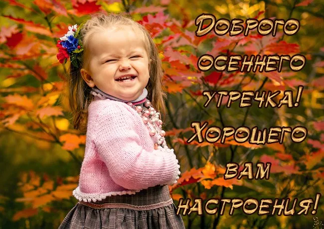Картинки «Доброе осеннее утро» — скачать бесплатно. Прикольные картинки «Доброе осеннее утро»