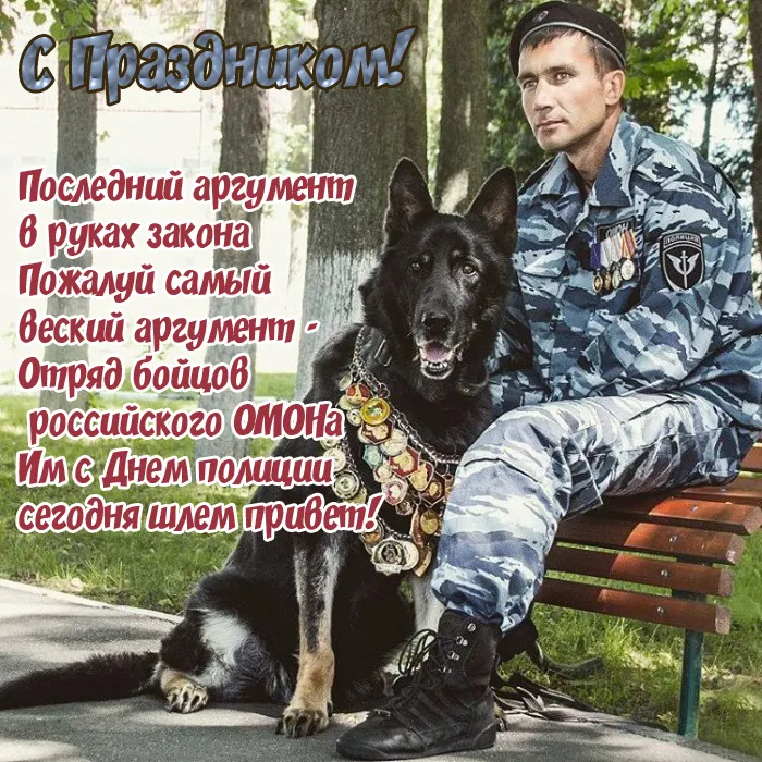 Красивые и прикольные картинки с Днем полиции . Картинки с Днём полиции мужчине