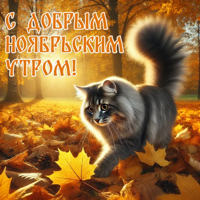 Картинки Доброе утро ноября. С Добрым утром ноября: картинки красивые и новые
