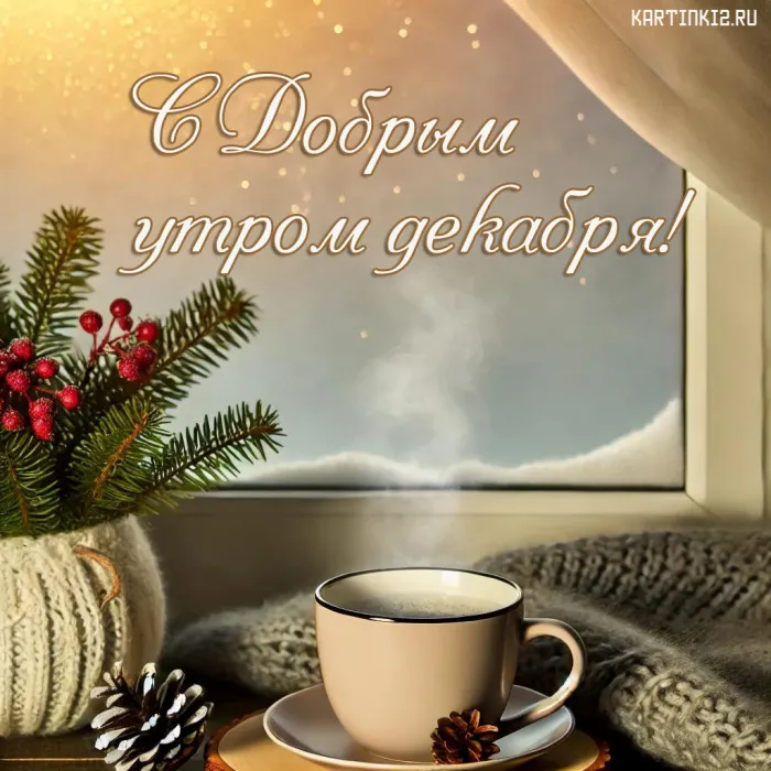 Картинки доброе утро декабря