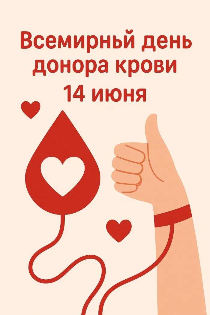 Всемирный день донора крови — красивые открытки и поздравления