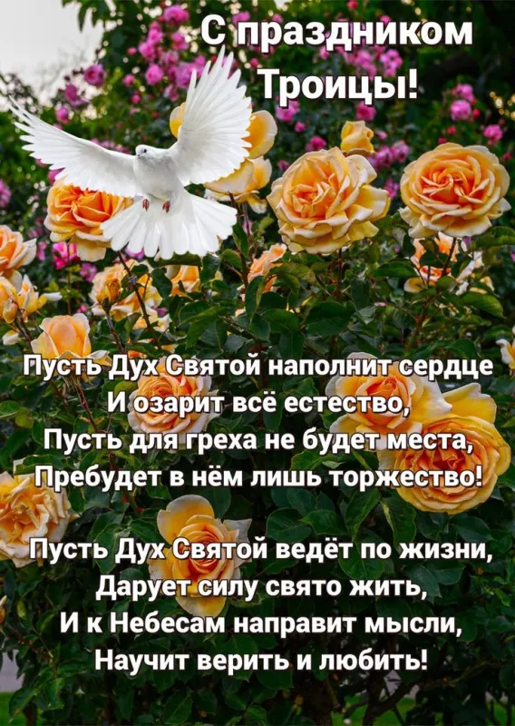Красивые картинки со Святой Троицей. Картинки с поздравлениями на Троицу