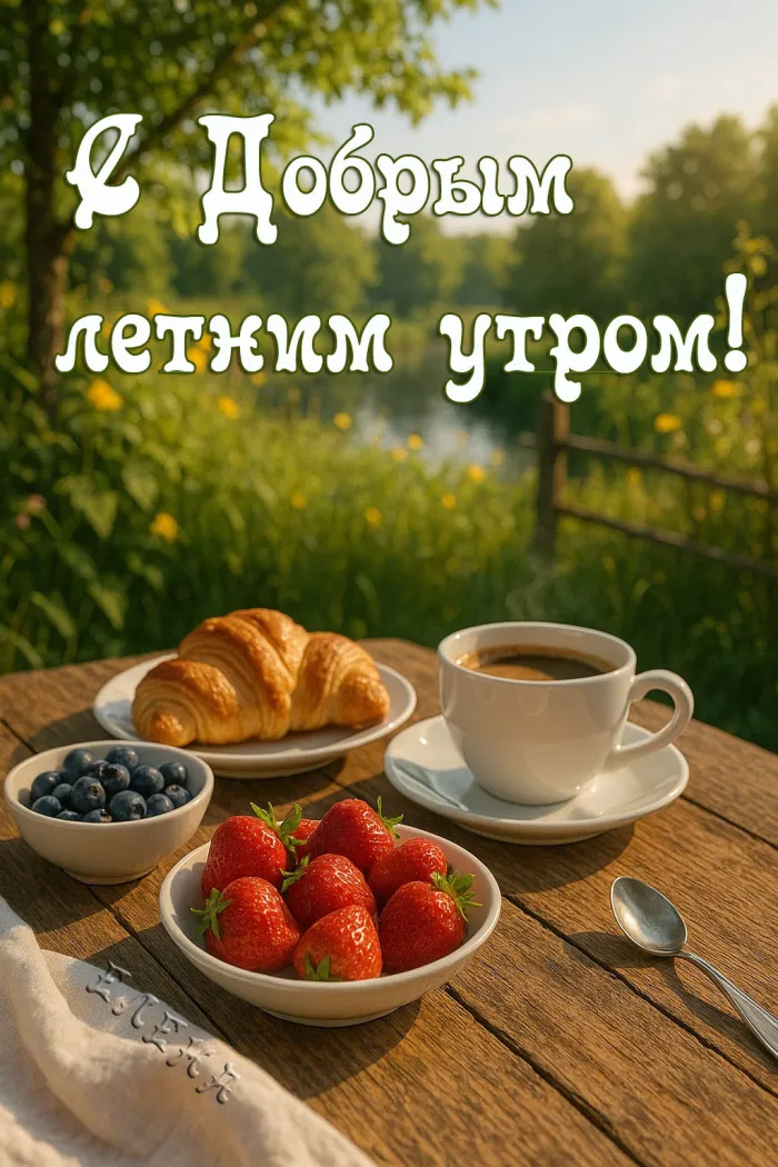 С добрым летним утром — красивые картинки 