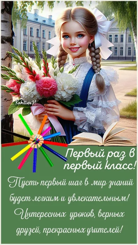 Открытки и картинки «Первый раз в первый класс»: 1 сентября. Открытки для первоклассника: картинки с надписями и поздравлениями&nbsp;