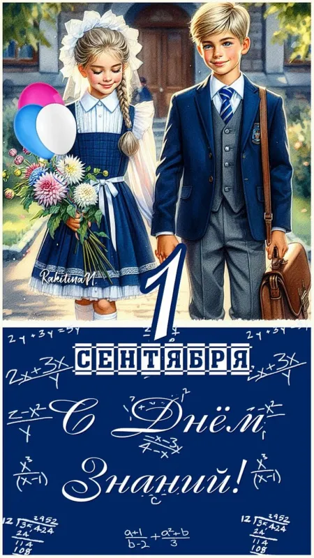 Красивые открытки c 1 сентября, с Днём знаний. Красивые открытки с Днем знаний 1 сентября