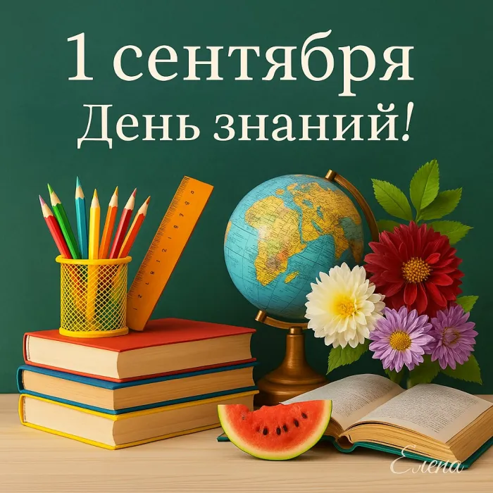 Красивые открытки c 1 сентября, с Днём знаний