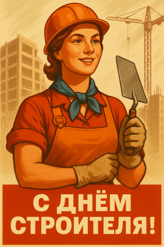 Картинки с Днем строителя красивые и прикольные. Красивые картинки и открытки на День строителя 2025