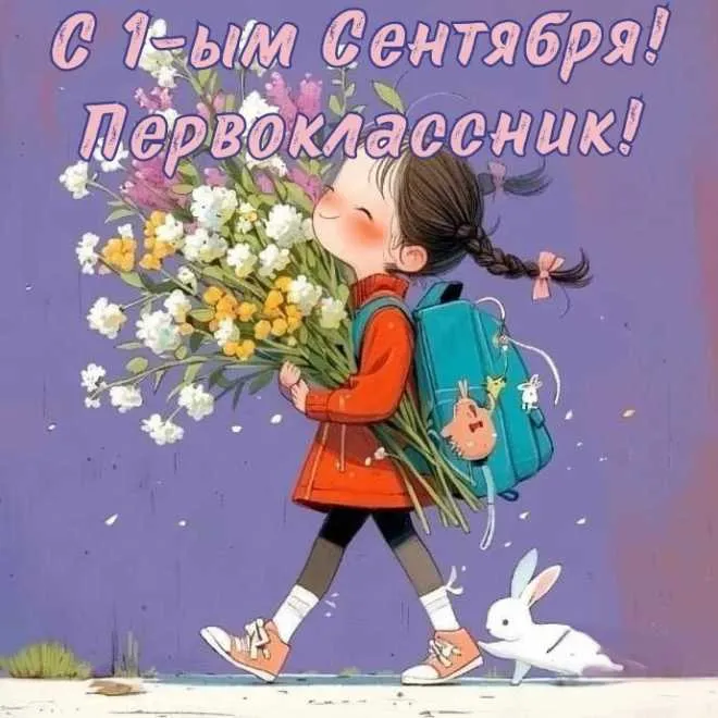 Открытки и картинки «Первый раз в первый класс»: 1 сентября. Красивые открытки первокласснику на 1 сентября