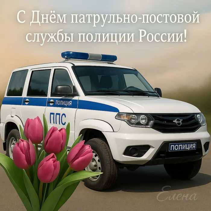Картинки и открытки с Днем патрульно-постовой службы полиции (ППС) — скачать бесплатно