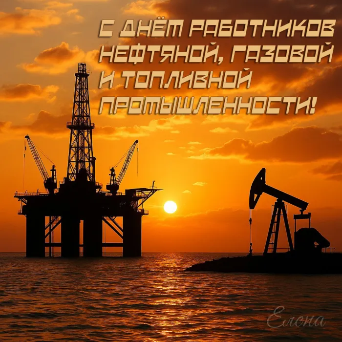 Картинки и открытки с Днём нефтяника