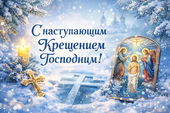 С наступающим Крещением Господним — картинки и открытки