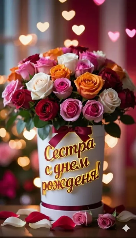 Открытки с Днем рождения сестре. Открытки с Днём рождения старшей сестре
