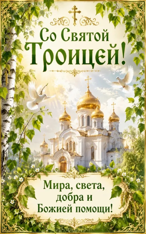 Красивые картинки со Святой Троицей. Картинки с поздравлениями на Троицу