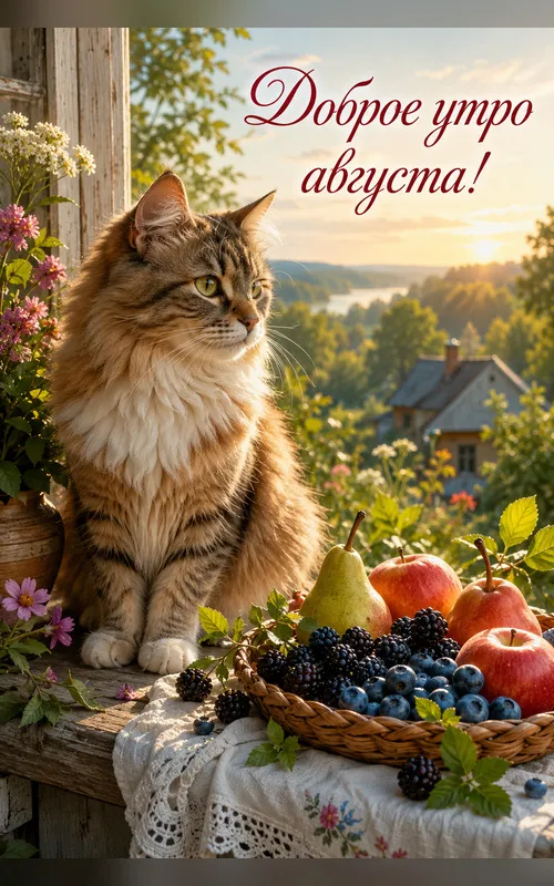 Картинки «Доброе утро августа». Красивые картинки «Доброе утро августа»
