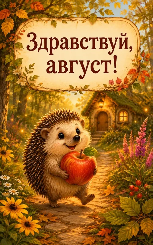 Картинки с первым днем августа и с началом августа. Красивые открытки с первым днем августа