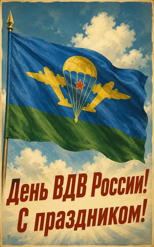 Прикольные картинки с Днем ВДВ с добрыми пожеланиями. Добрые картинки с пожеланиями мирного неба и удачи