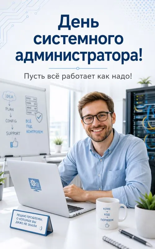 Открытки с Днем системного администратора. Новые открытки с Днем системного администратора