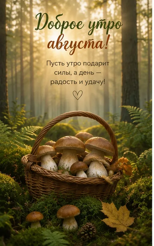 Картинки «Доброе утро августа». Доброе утро августа — открытки с пожеланиями