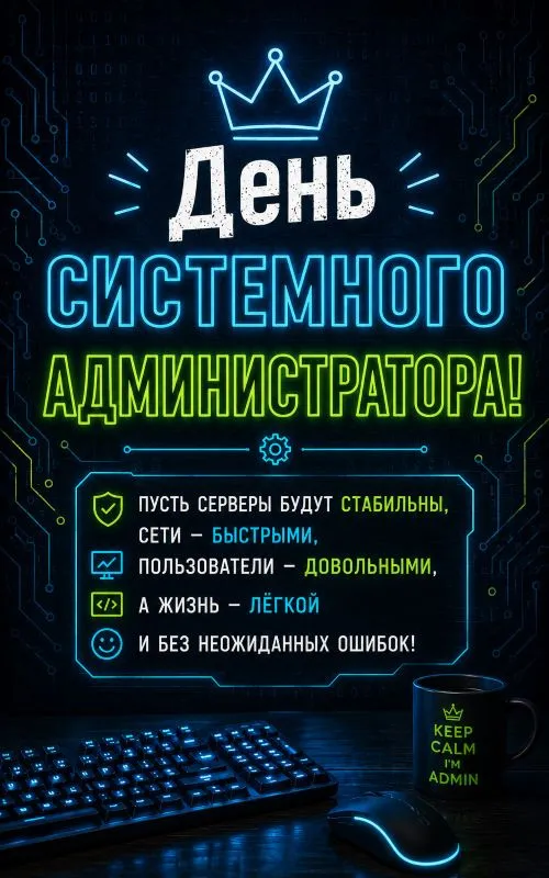 Открытки с Днем системного администратора. Красивые открытки и картинки с Днем системного администратора