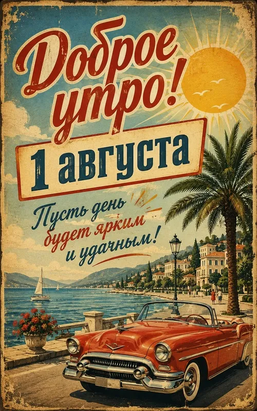Картинки с первым днем августа и с началом августа. Доброе утро 1 августа и «Здравствуй, август!»