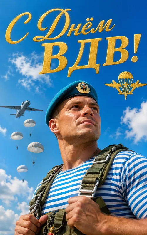 Прикольные картинки с Днем ВДВ с добрыми пожеланиями