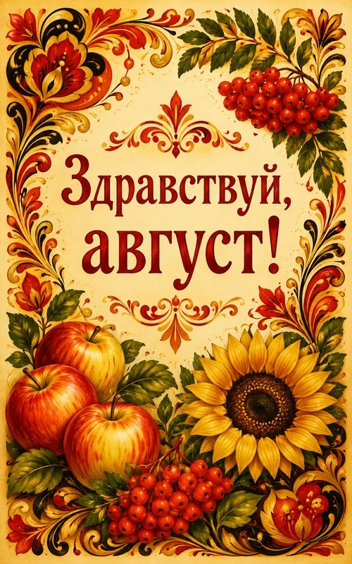 Картинки с первым днем августа и с началом августа