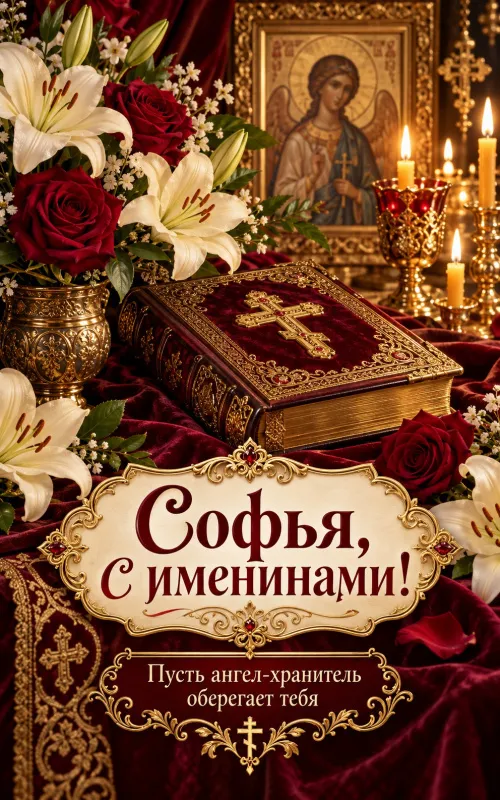 Открытки с Днем Веры, Надежды, Любови и матери их Софии. Открытки с именинами и Днем ангела Веры, Надежды, Любови и Софьи