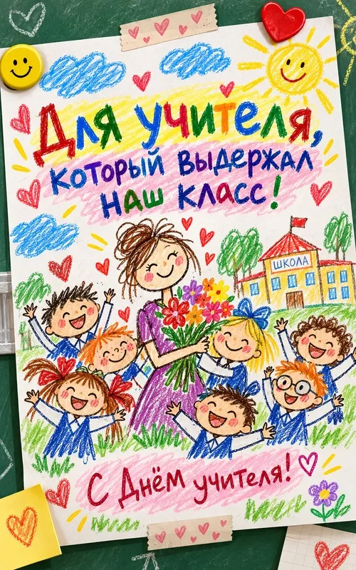 Открытки с Днем учителя. Прикольные открытки с Днём учителя