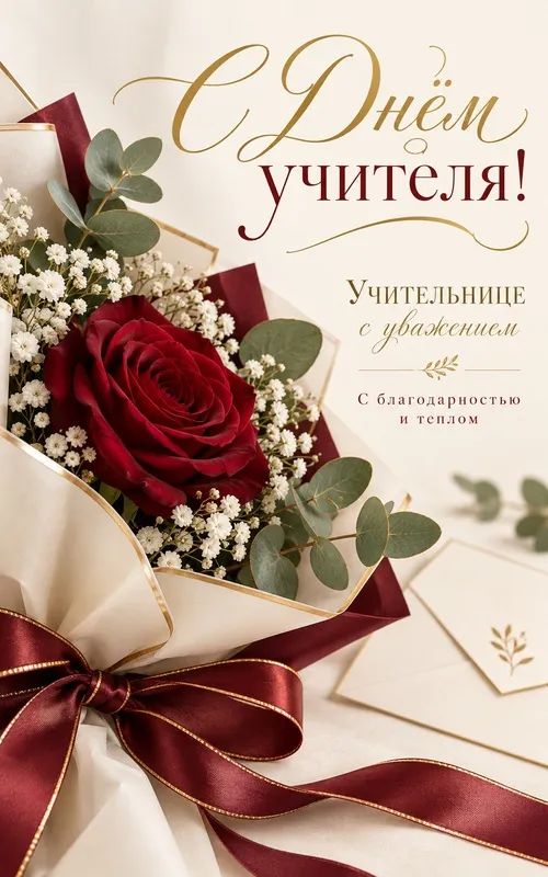Открытки с Днем учителя. Картинки ко Дню учителя учительнице