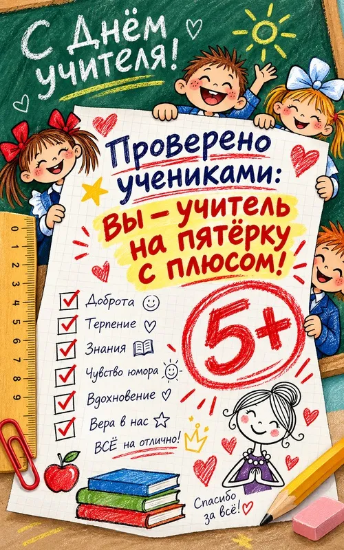 Открытки с Днем учителя. Прикольные открытки с Днём учителя