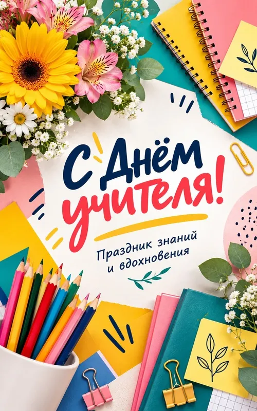 Открытки с Днем учителя. Прикольные открытки с Днём учителя