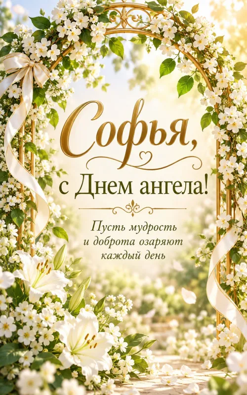 Открытки с Днем Веры, Надежды, Любови и матери их Софии. Открытки с именинами и Днем ангела Веры, Надежды, Любови и Софьи